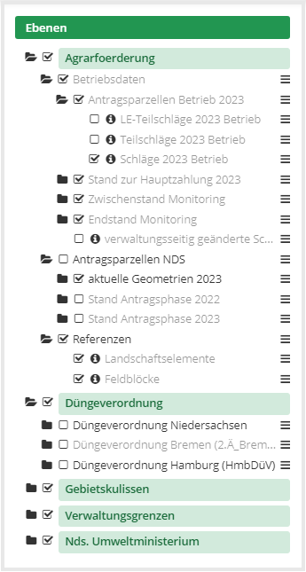 Ebenenbaum, Schlaginfo