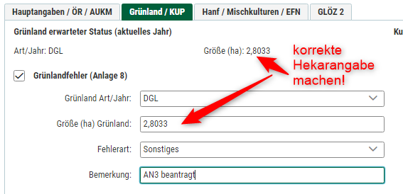 AN3 Grünlandfehler