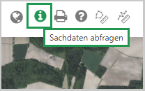 Funktion zum Abfragen von Sachdaten in der Kartenanwendung Schlaginfo Portal